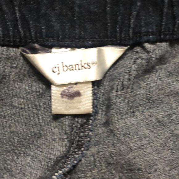 CJ Banks Dark Blue Denim Pants Stretch Sz 4X - Picture 2 of 3